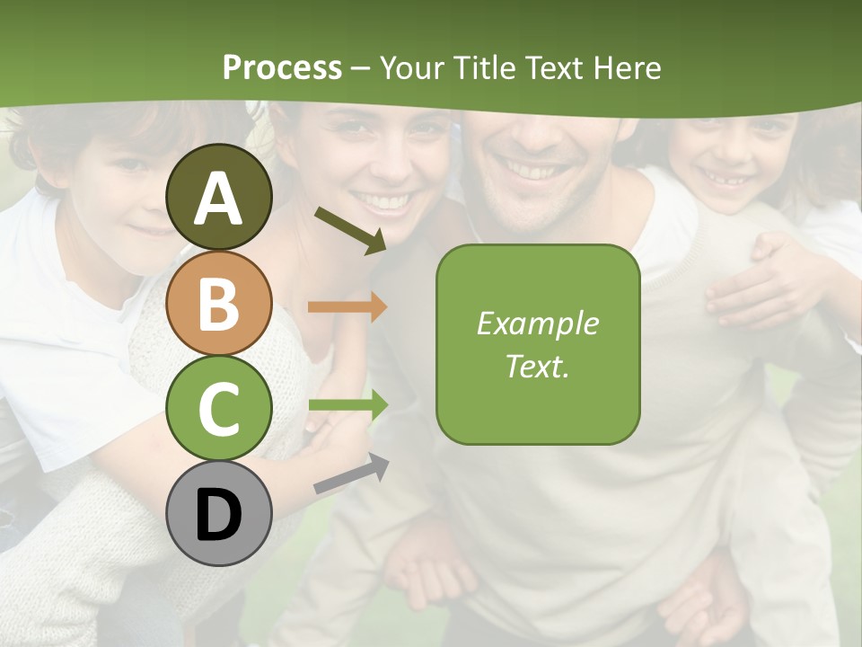 A Group Of People Are Posing For A Picture PowerPoint Template