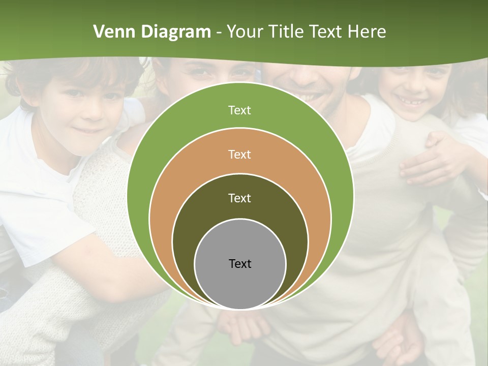 A Group Of People Are Posing For A Picture PowerPoint Template