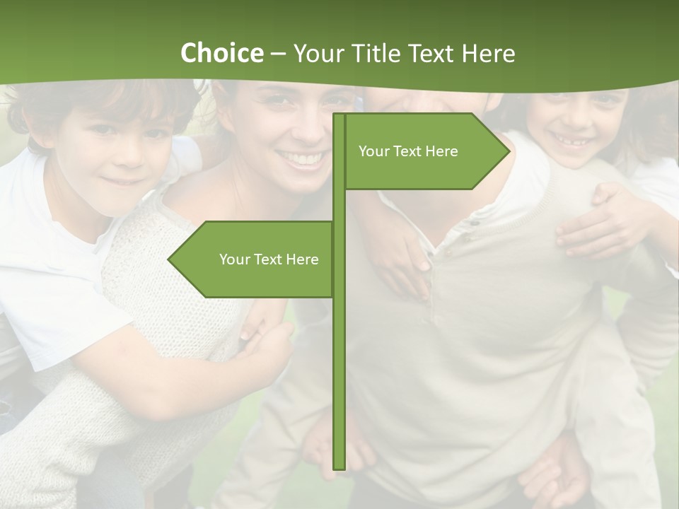 A Group Of People Are Posing For A Picture PowerPoint Template