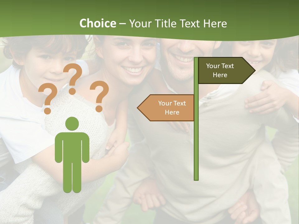 A Group Of People Are Posing For A Picture PowerPoint Template