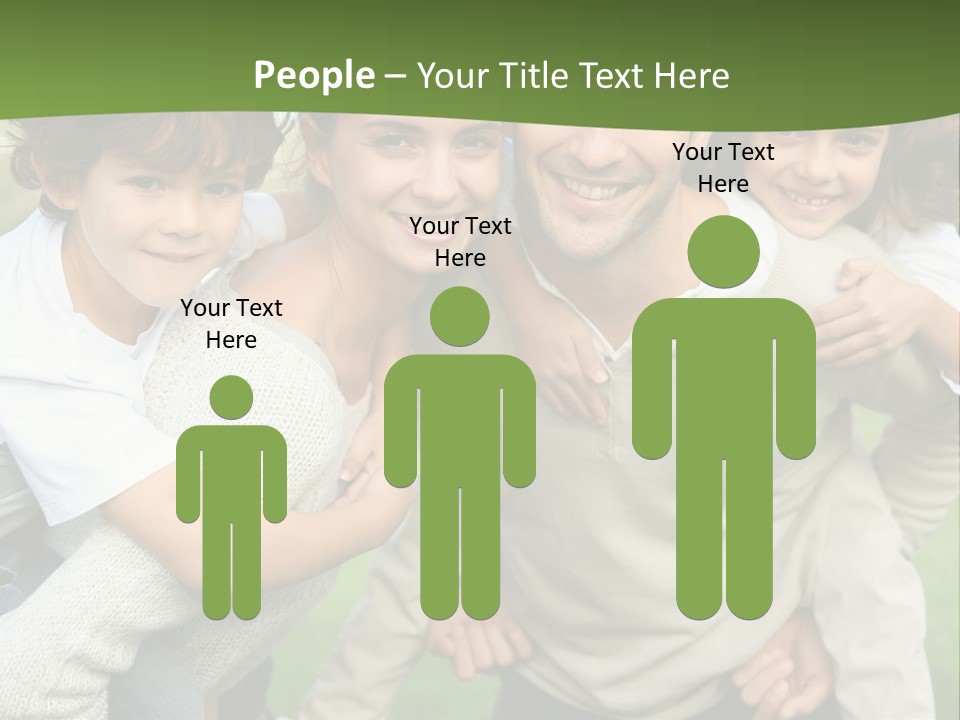 A Group Of People Are Posing For A Picture PowerPoint Template