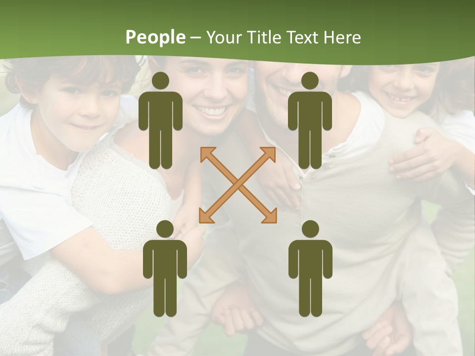 A Group Of People Are Posing For A Picture PowerPoint Template