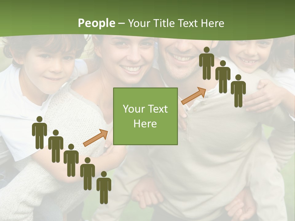 A Group Of People Are Posing For A Picture PowerPoint Template