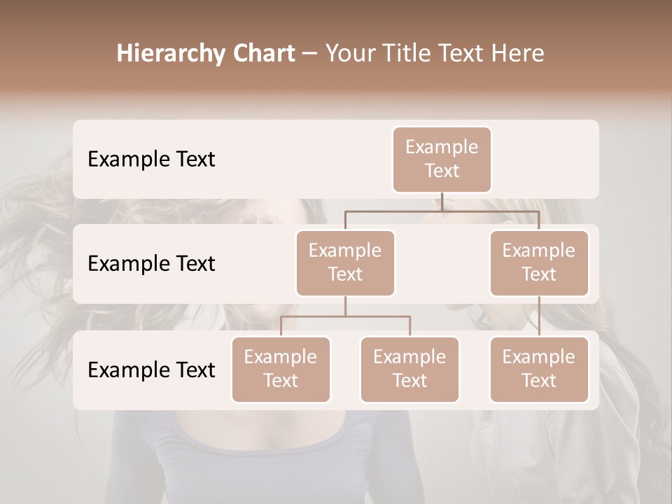 A Woman With Her Hair Blowing In The Wind PowerPoint Template