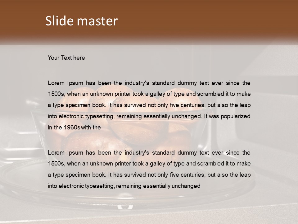 A Glass Bowl Filled With Apples On Top Of A Stove PowerPoint Template