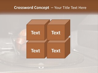 A Glass Bowl Filled With Apples On Top Of A Stove PowerPoint Template