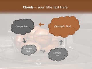 A Glass Bowl Filled With Apples On Top Of A Stove PowerPoint Template