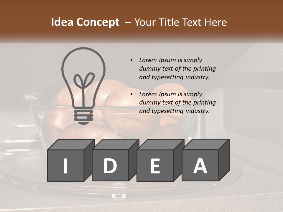 A Glass Bowl Filled With Apples On Top Of A Stove PowerPoint Template