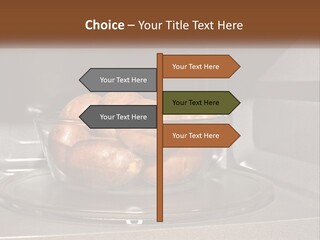 A Glass Bowl Filled With Apples On Top Of A Stove PowerPoint Template