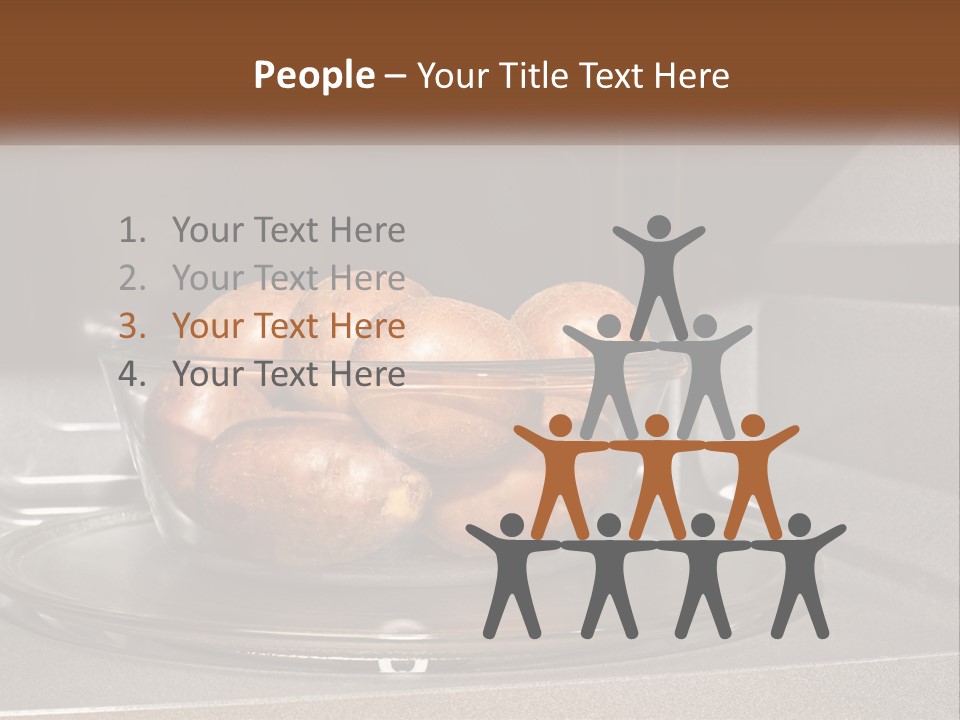 A Glass Bowl Filled With Apples On Top Of A Stove PowerPoint Template