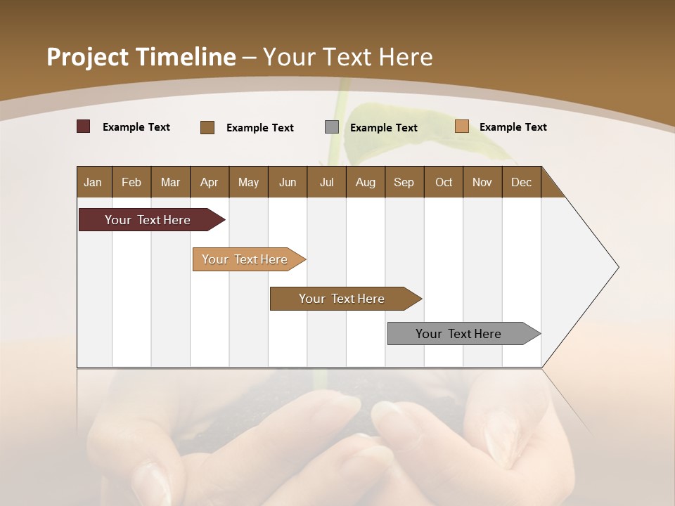 A Person Holding A Plant In Their Hands PowerPoint Template
