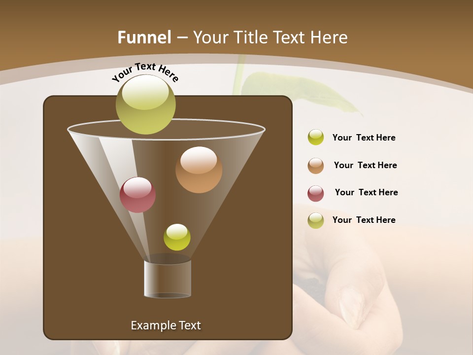 A Person Holding A Plant In Their Hands PowerPoint Template