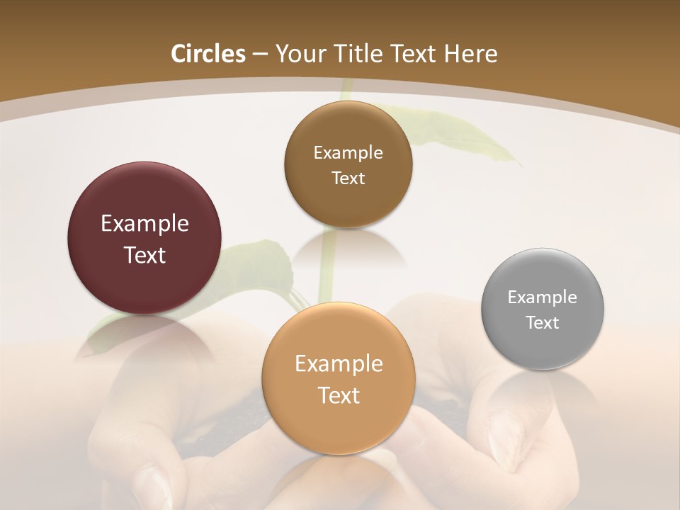 A Person Holding A Plant In Their Hands PowerPoint Template