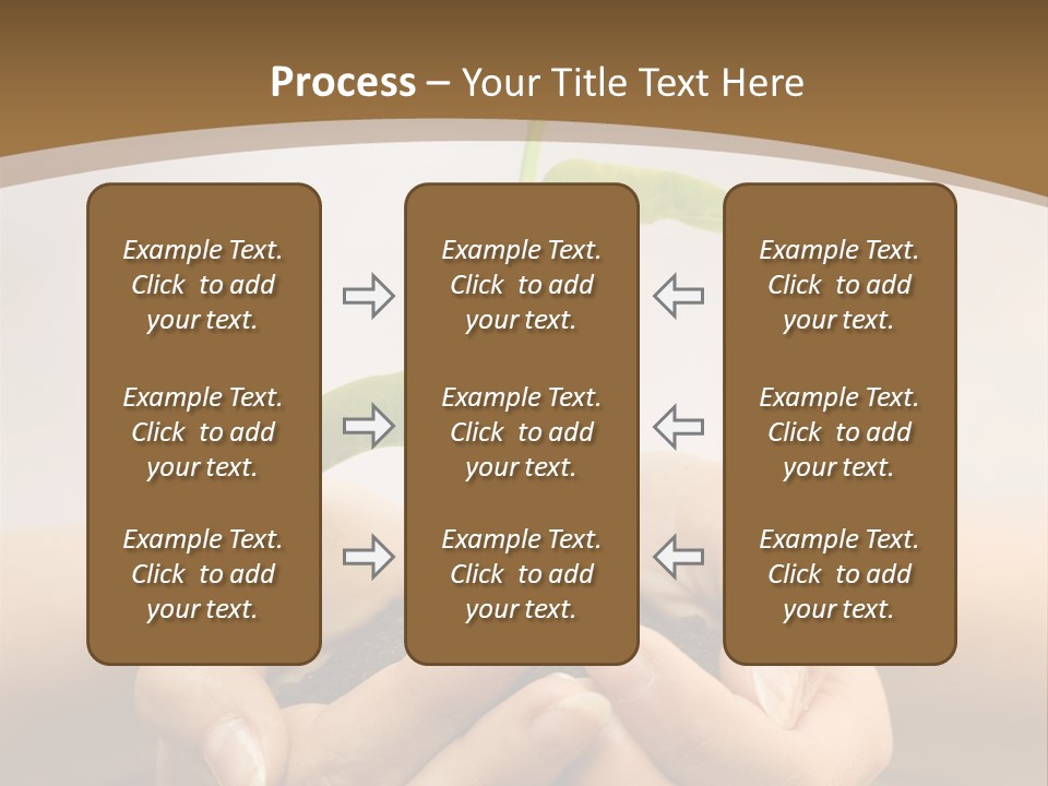 A Person Holding A Plant In Their Hands PowerPoint Template