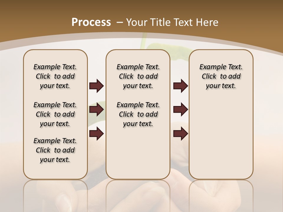 A Person Holding A Plant In Their Hands PowerPoint Template