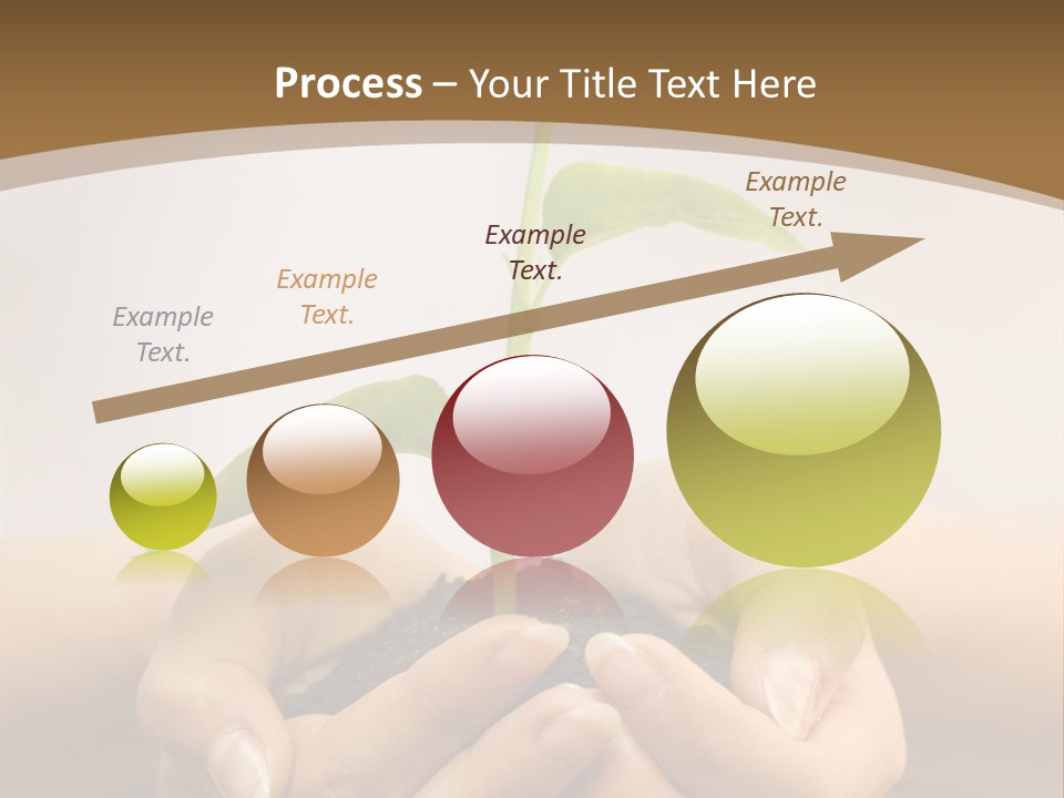 A Person Holding A Plant In Their Hands PowerPoint Template