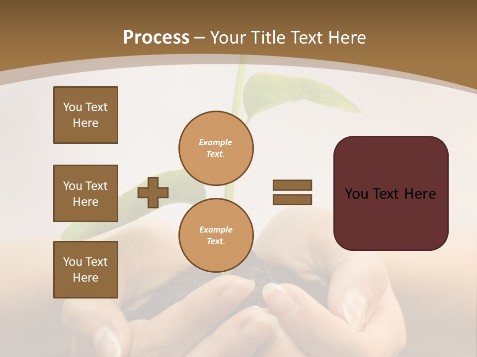 A Person Holding A Plant In Their Hands PowerPoint Template