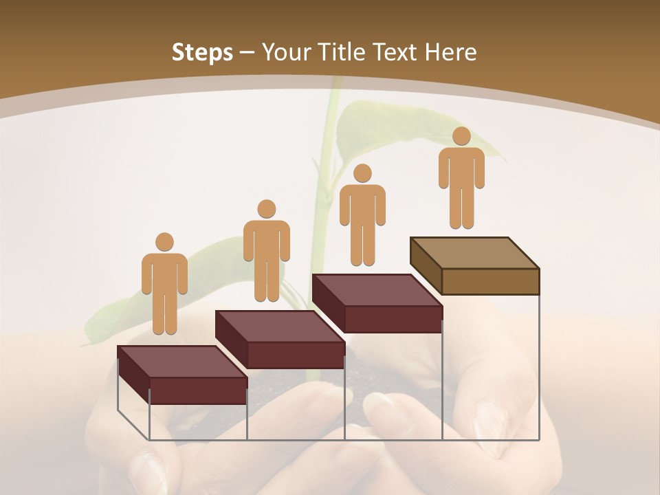 A Person Holding A Plant In Their Hands PowerPoint Template