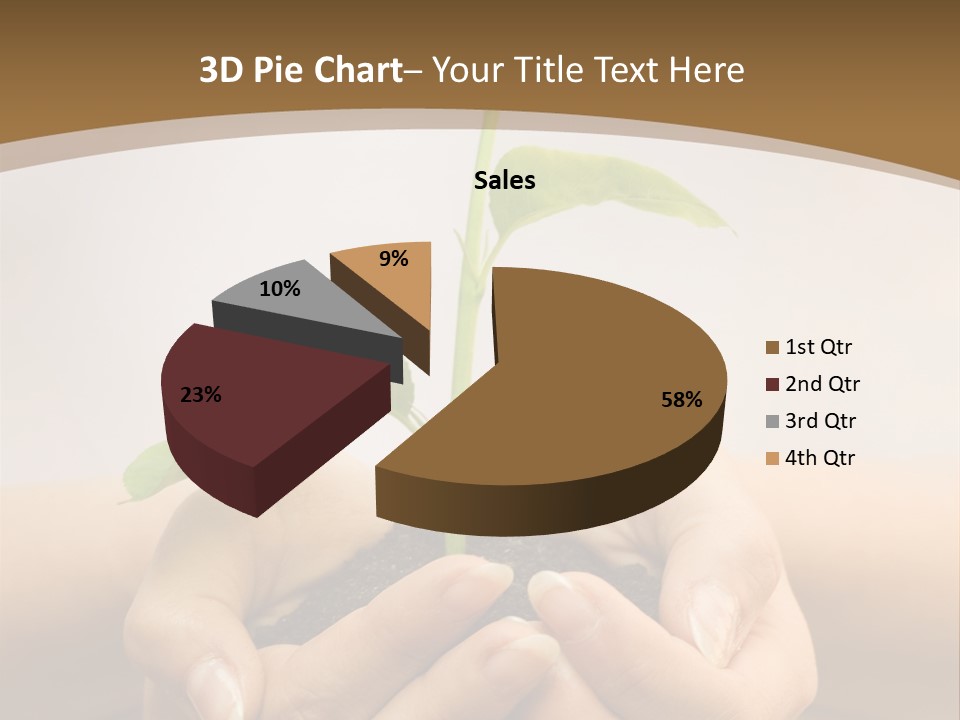 A Person Holding A Plant In Their Hands PowerPoint Template