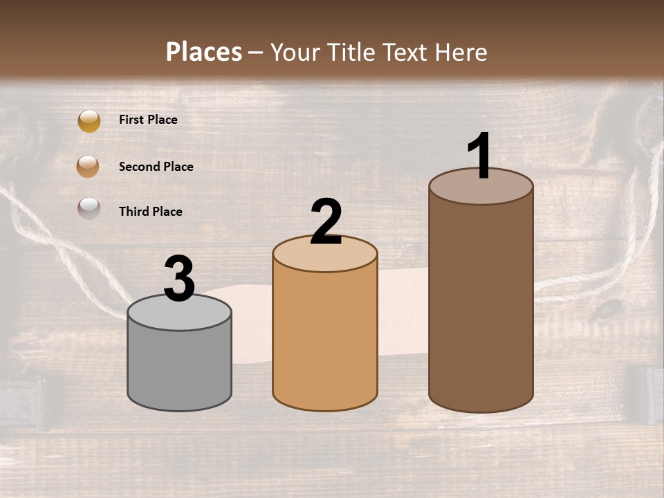 A Wooden Wall With Two Keys And A Tag On It PowerPoint Template