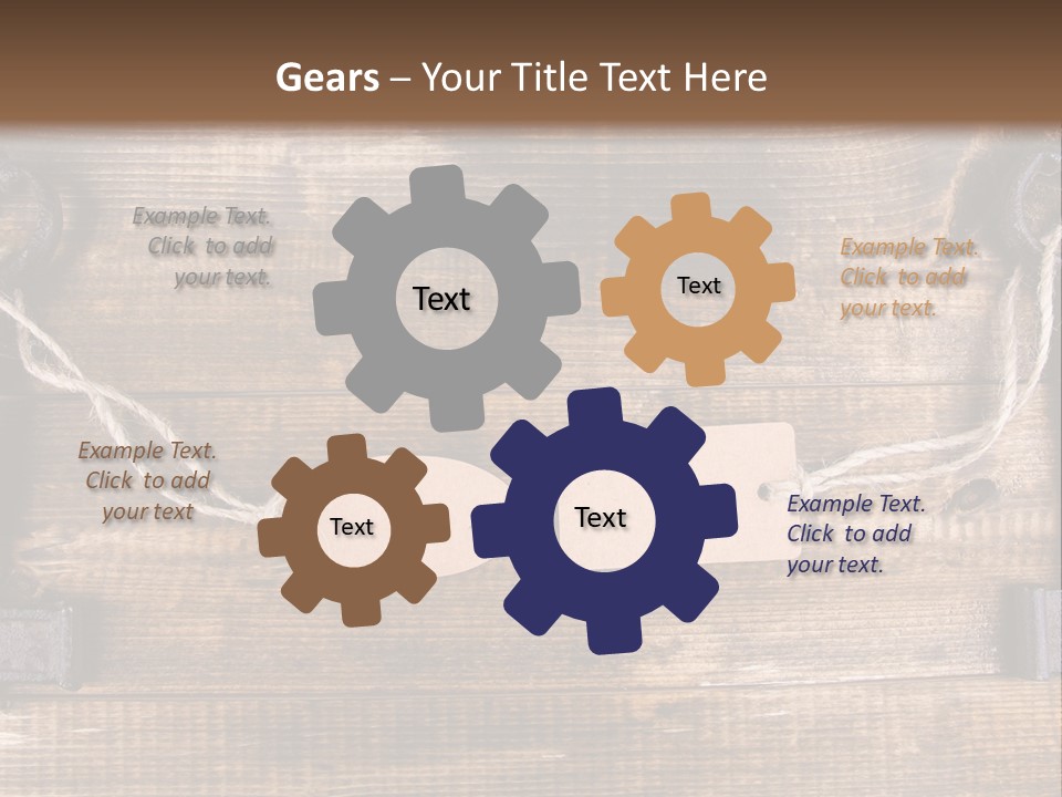 A Wooden Wall With Two Keys And A Tag On It PowerPoint Template