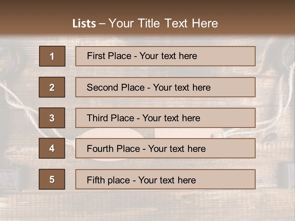 A Wooden Wall With Two Keys And A Tag On It PowerPoint Template
