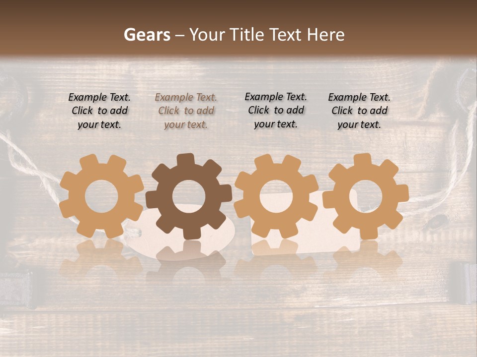 A Wooden Wall With Two Keys And A Tag On It PowerPoint Template