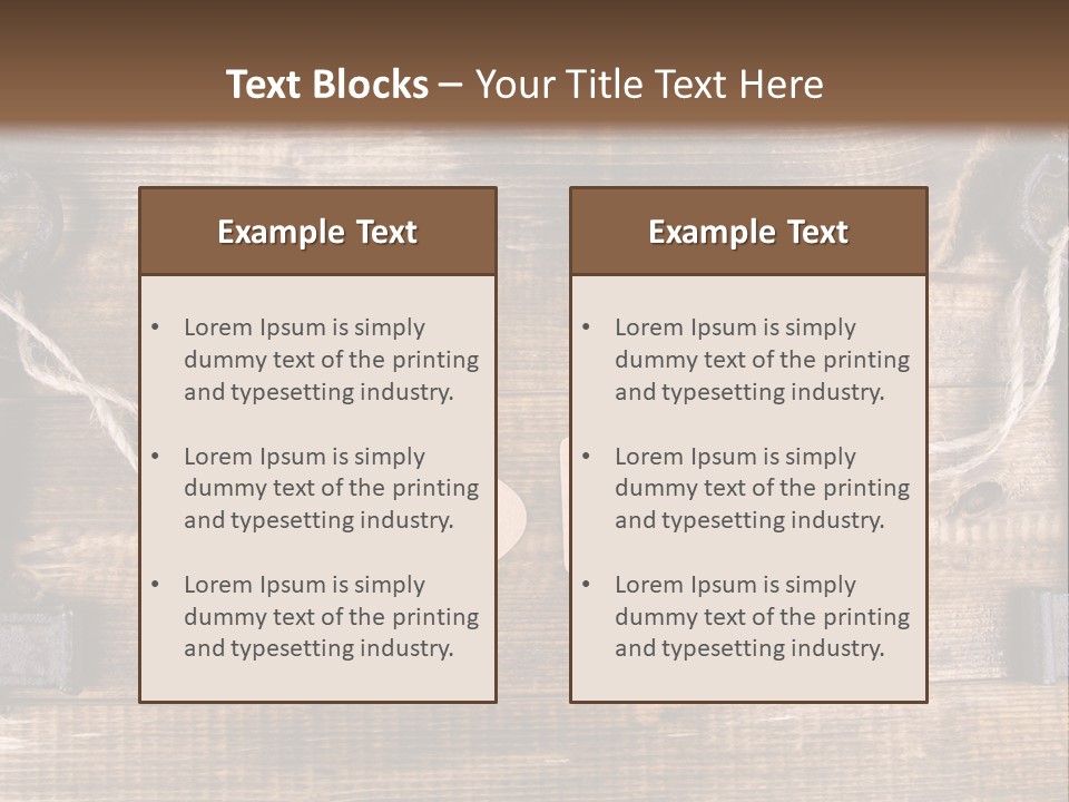 A Wooden Wall With Two Keys And A Tag On It PowerPoint Template
