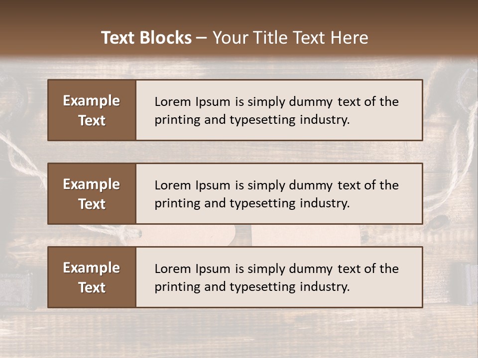 A Wooden Wall With Two Keys And A Tag On It PowerPoint Template