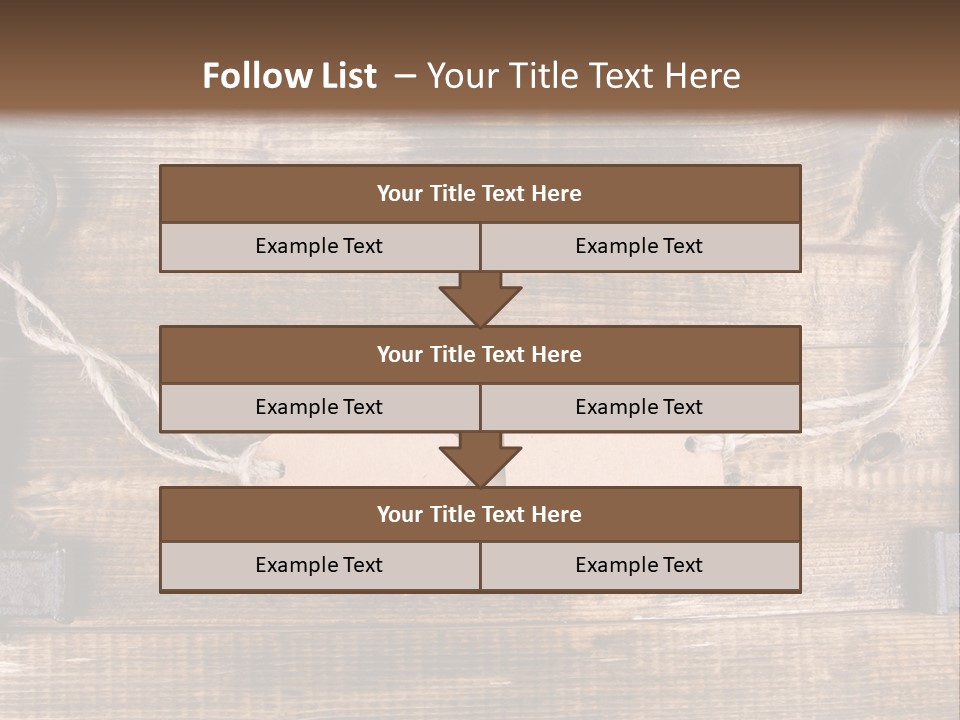 A Wooden Wall With Two Keys And A Tag On It PowerPoint Template