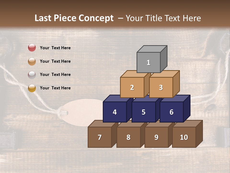 A Wooden Wall With Two Keys And A Tag On It PowerPoint Template