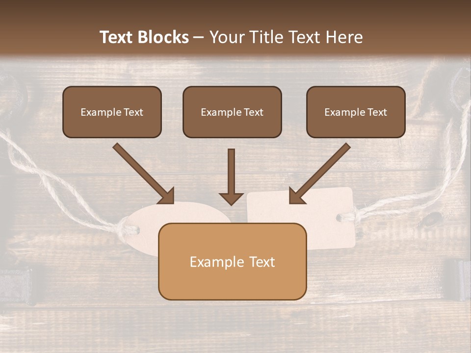 A Wooden Wall With Two Keys And A Tag On It PowerPoint Template