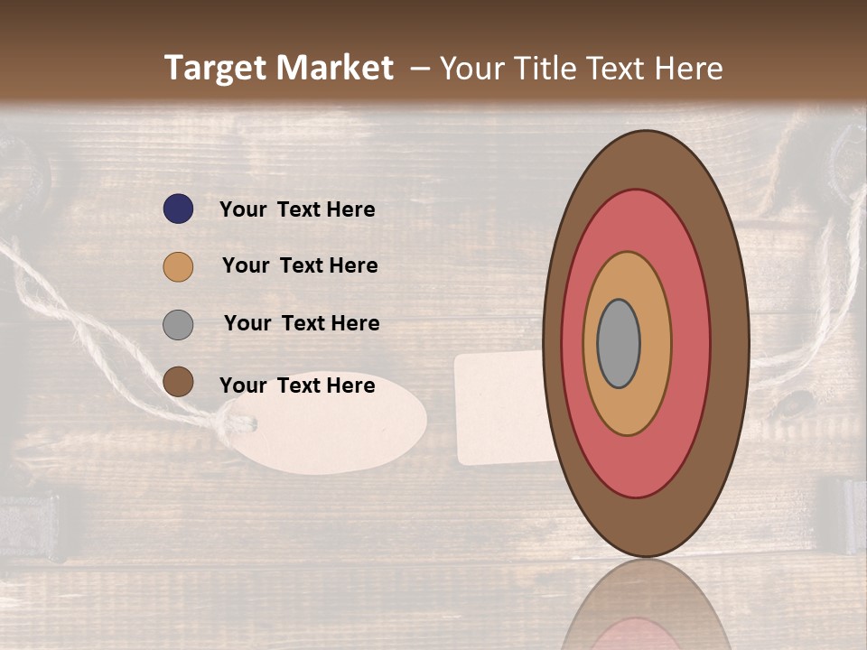 A Wooden Wall With Two Keys And A Tag On It PowerPoint Template