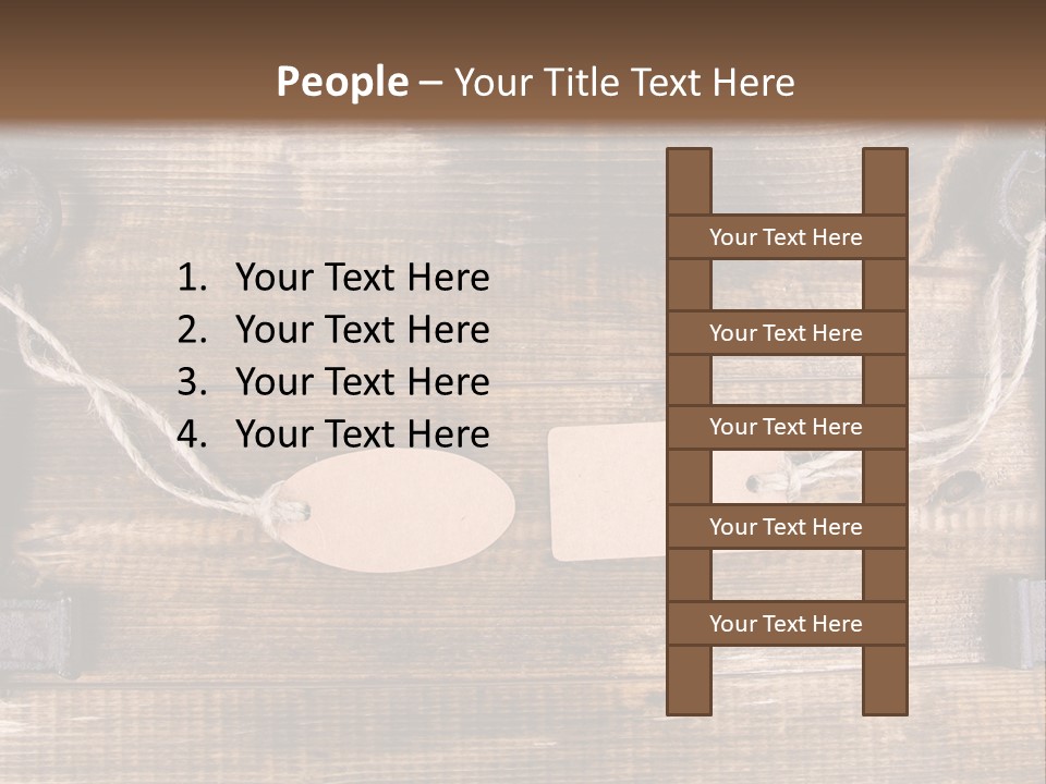 A Wooden Wall With Two Keys And A Tag On It PowerPoint Template