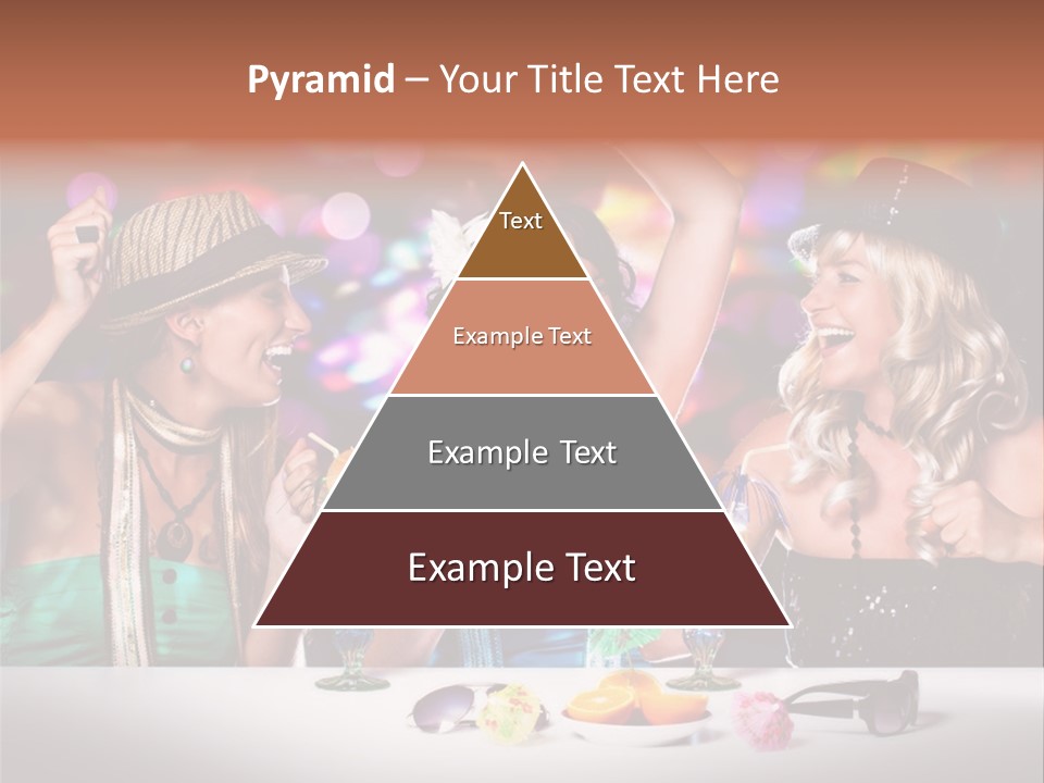 A Group Of Women Having Drinks At A Party PowerPoint Template