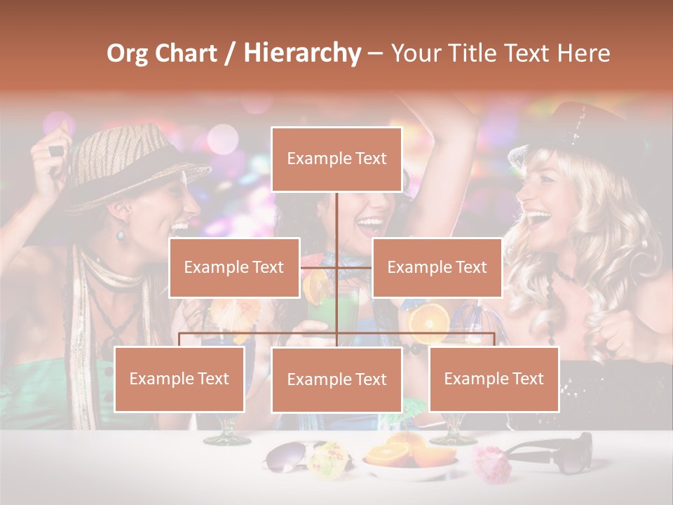 A Group Of Women Having Drinks At A Party PowerPoint Template