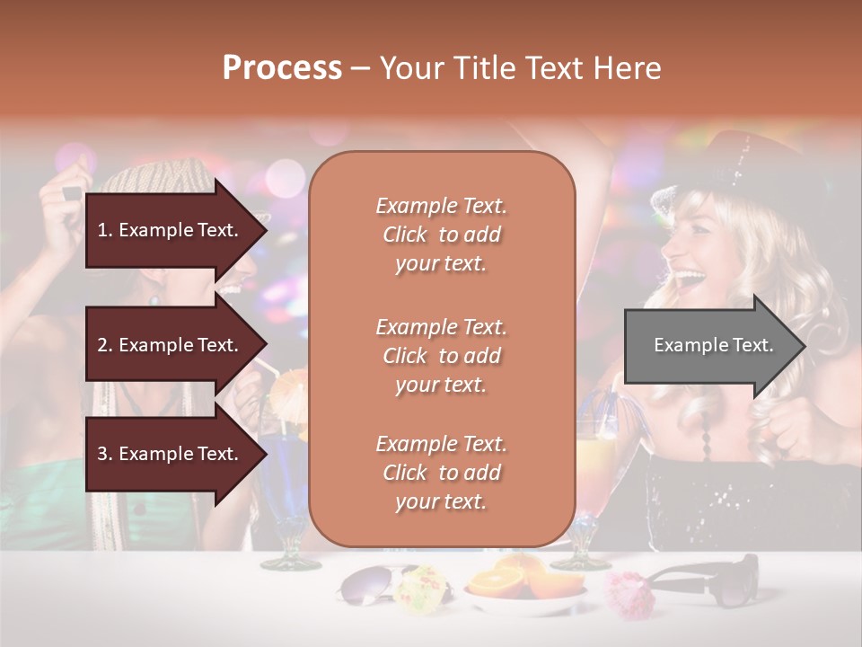A Group Of Women Having Drinks At A Party PowerPoint Template