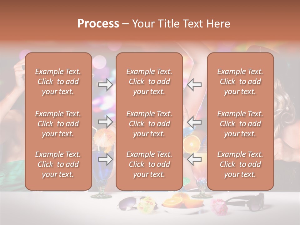 A Group Of Women Having Drinks At A Party PowerPoint Template