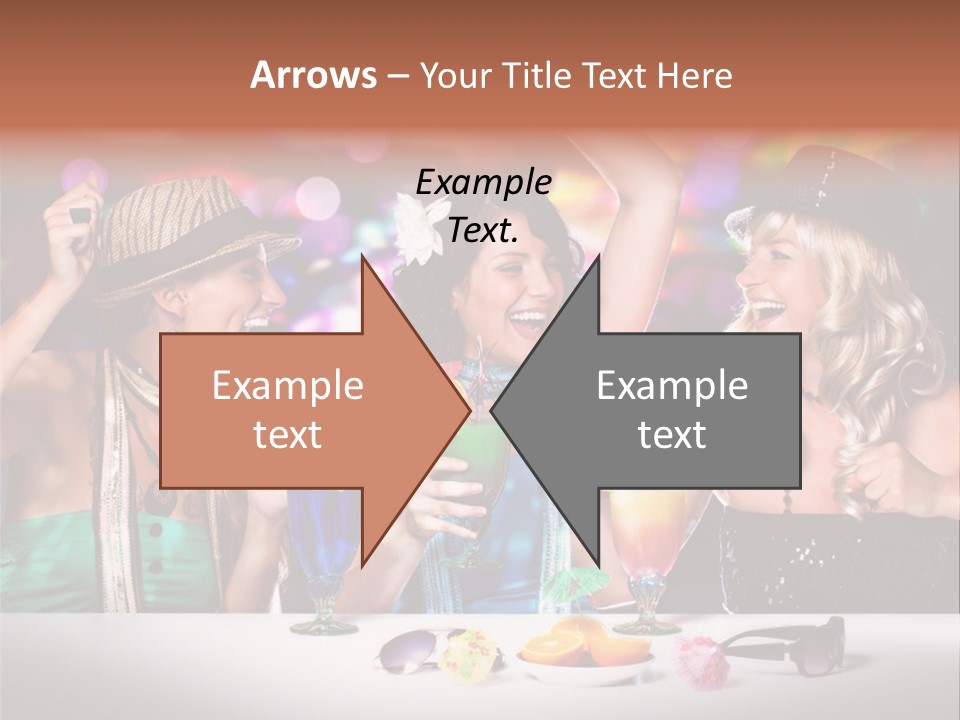 A Group Of Women Having Drinks At A Party PowerPoint Template