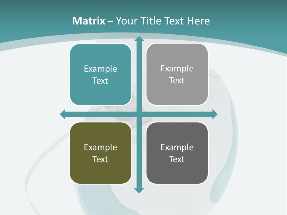 A White And Blue Computer Mouse On A Blue And White Background PowerPoint Template