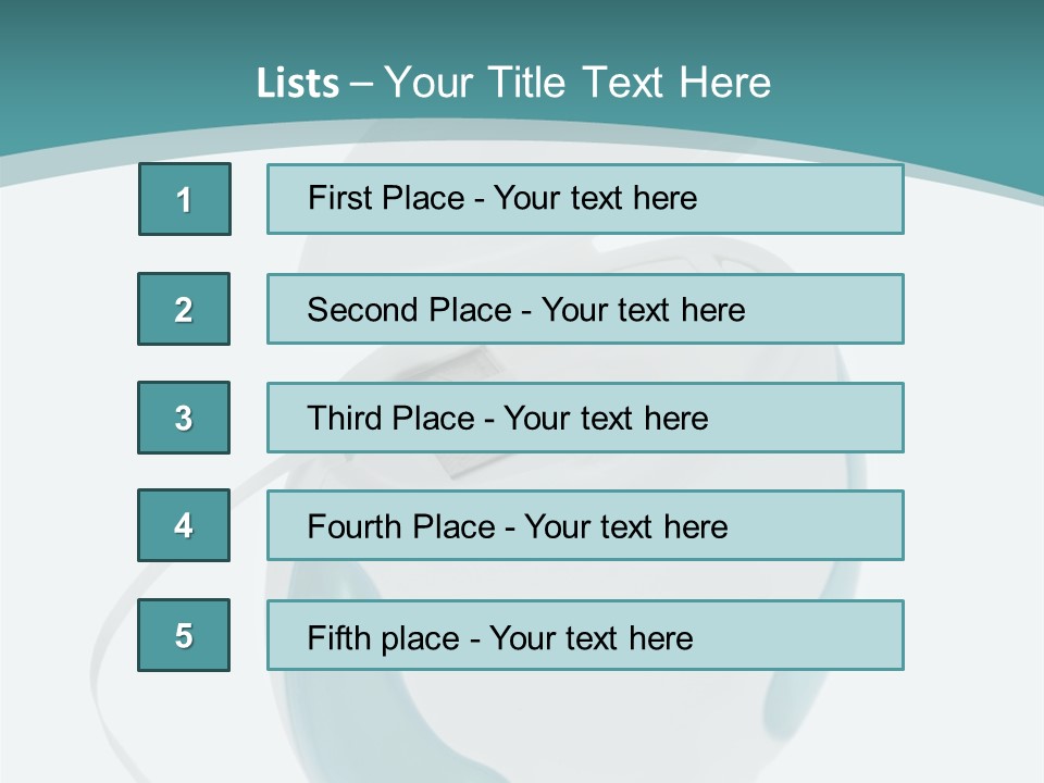 A White And Blue Computer Mouse On A Blue And White Background PowerPoint Template