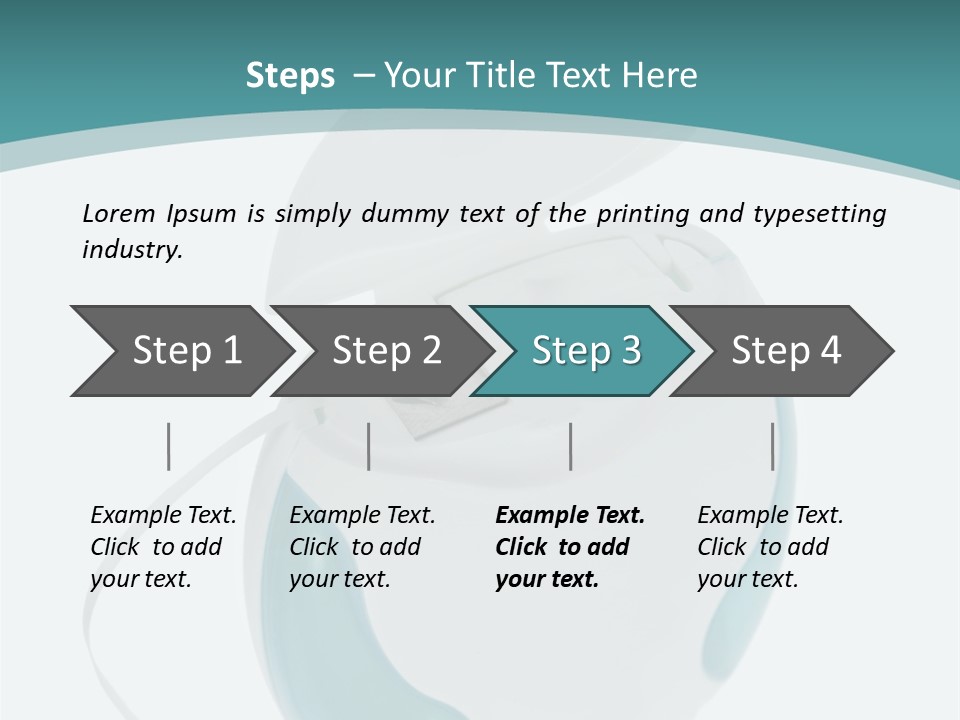 A White And Blue Computer Mouse On A Blue And White Background PowerPoint Template