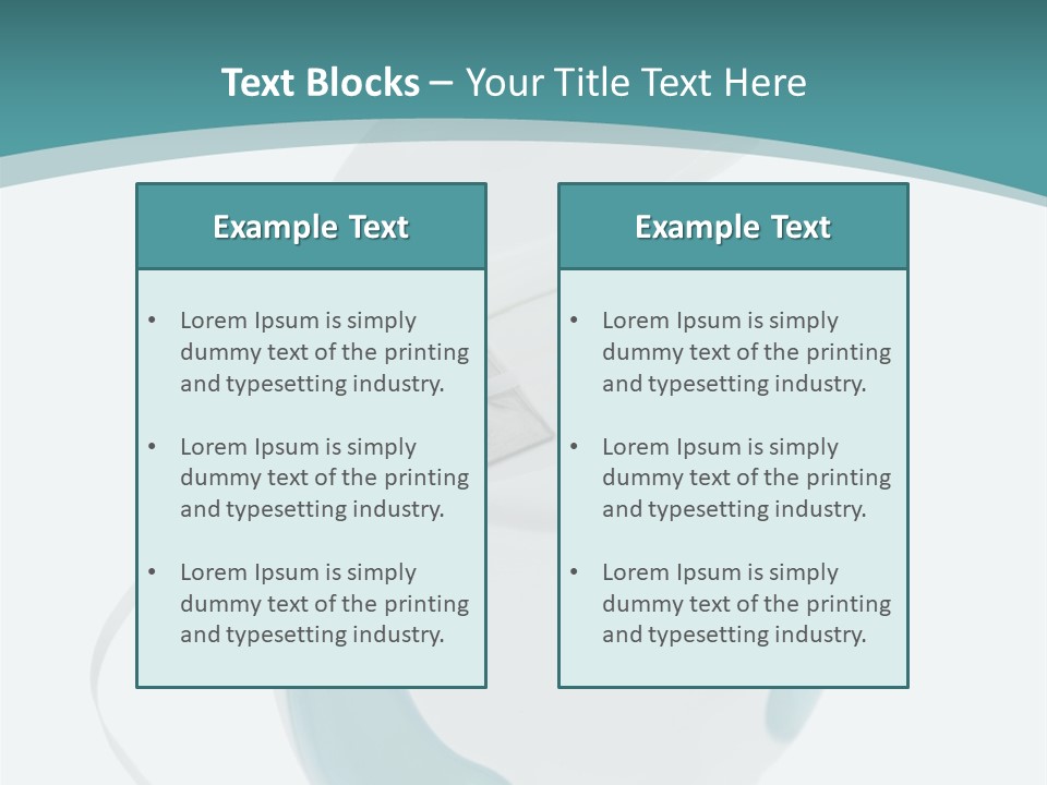 A White And Blue Computer Mouse On A Blue And White Background PowerPoint Template