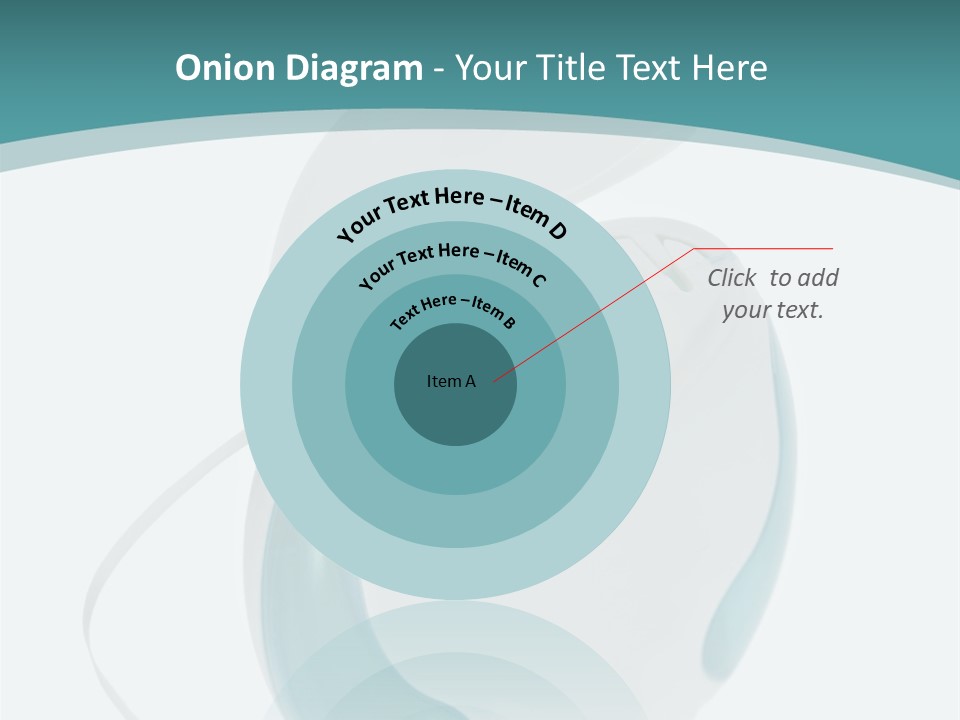 A White And Blue Computer Mouse On A Blue And White Background PowerPoint Template