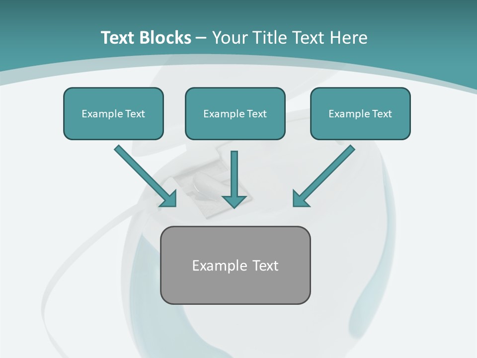 A White And Blue Computer Mouse On A Blue And White Background PowerPoint Template