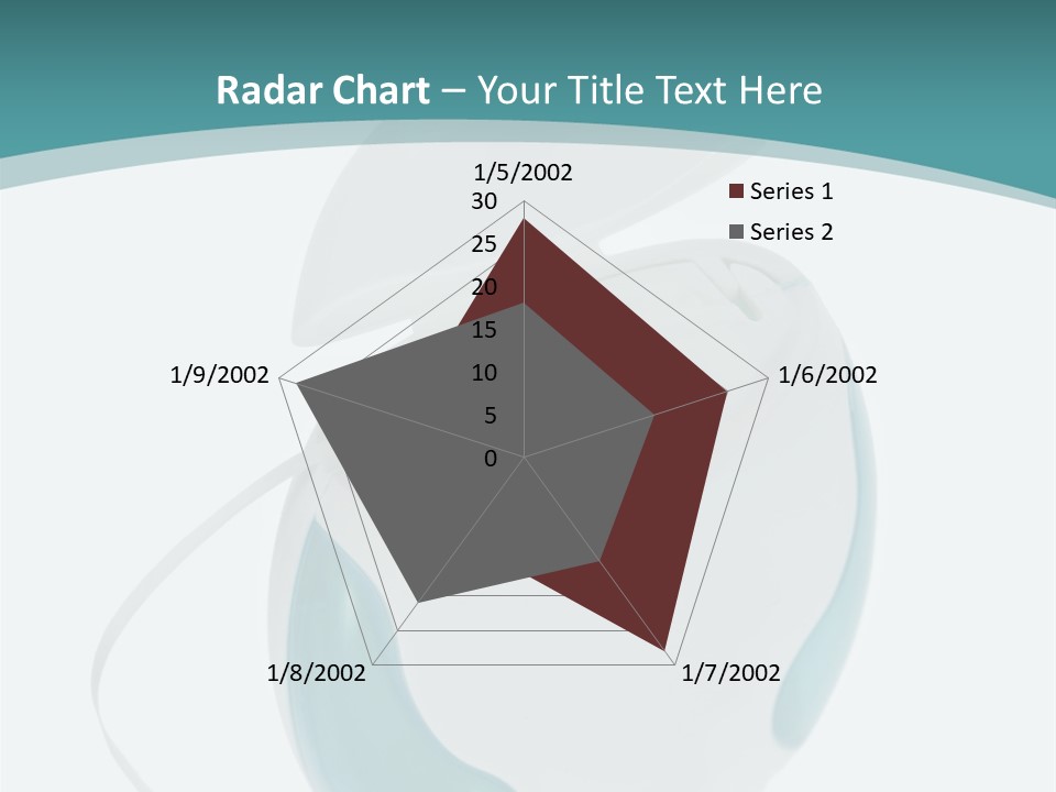 A White And Blue Computer Mouse On A Blue And White Background PowerPoint Template