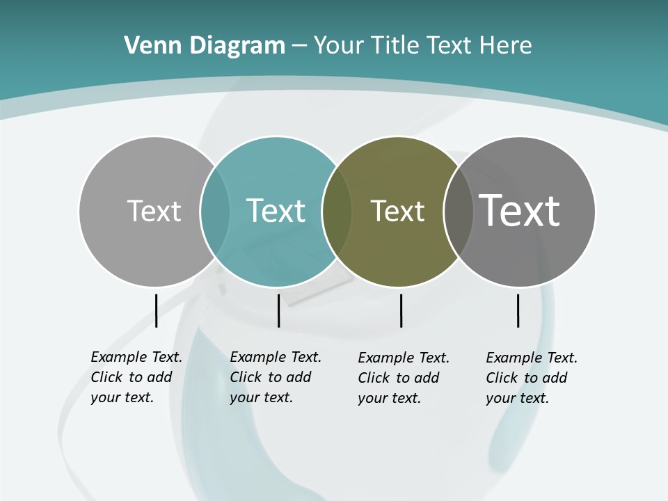 A White And Blue Computer Mouse On A Blue And White Background PowerPoint Template