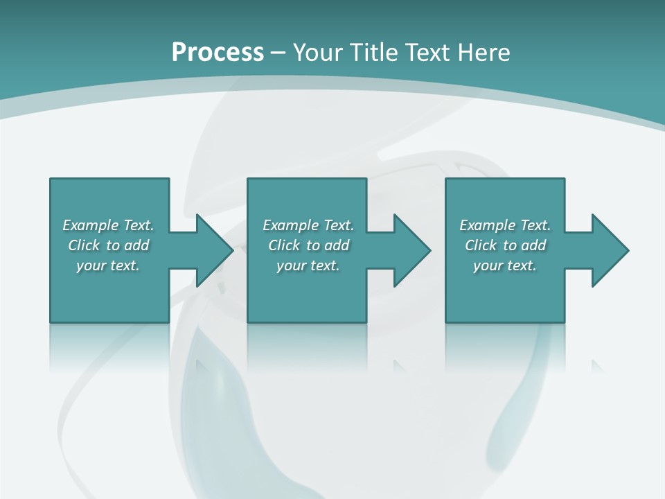 A White And Blue Computer Mouse On A Blue And White Background PowerPoint Template