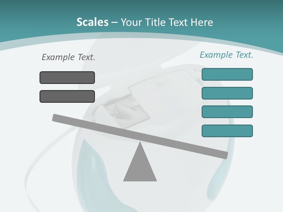 A White And Blue Computer Mouse On A Blue And White Background PowerPoint Template