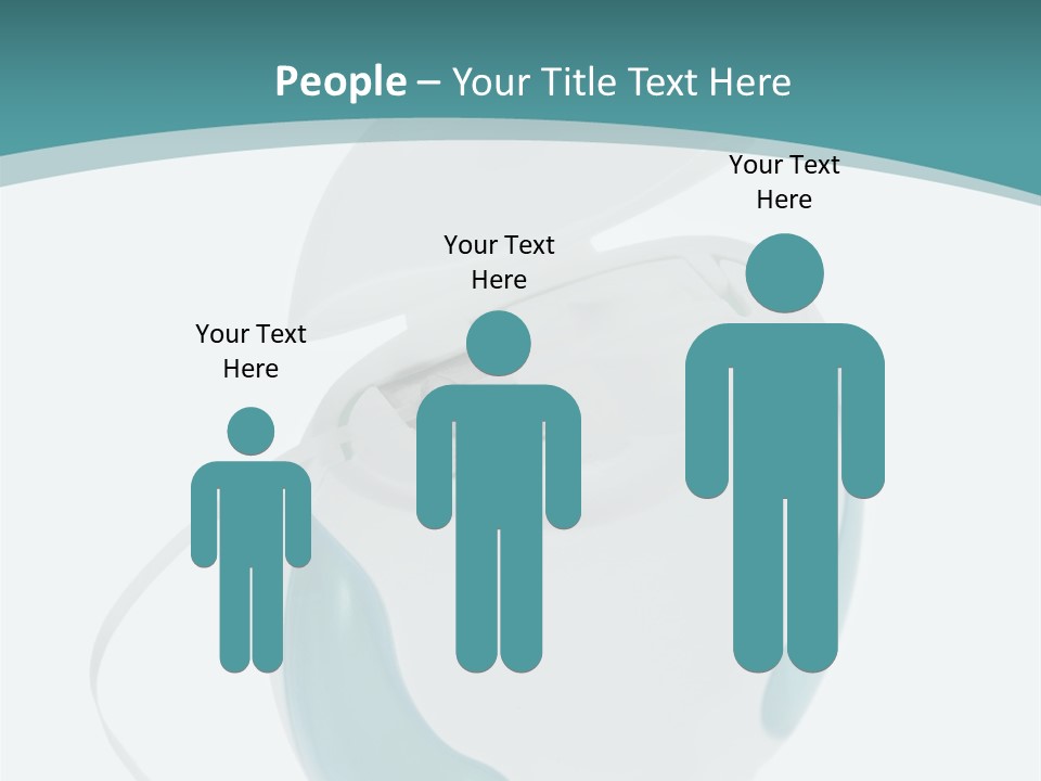 A White And Blue Computer Mouse On A Blue And White Background PowerPoint Template